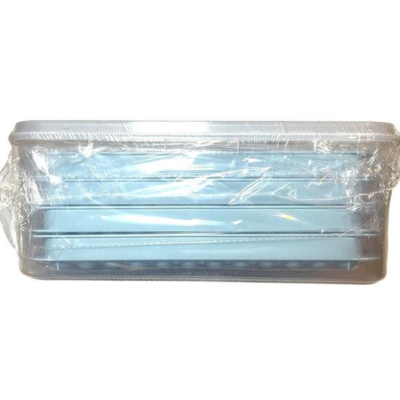 Mini Ice Cube Trays 4 Layers For Freezer With Lid & Scoop Easy Release BPA Free - Picture 6 of 12